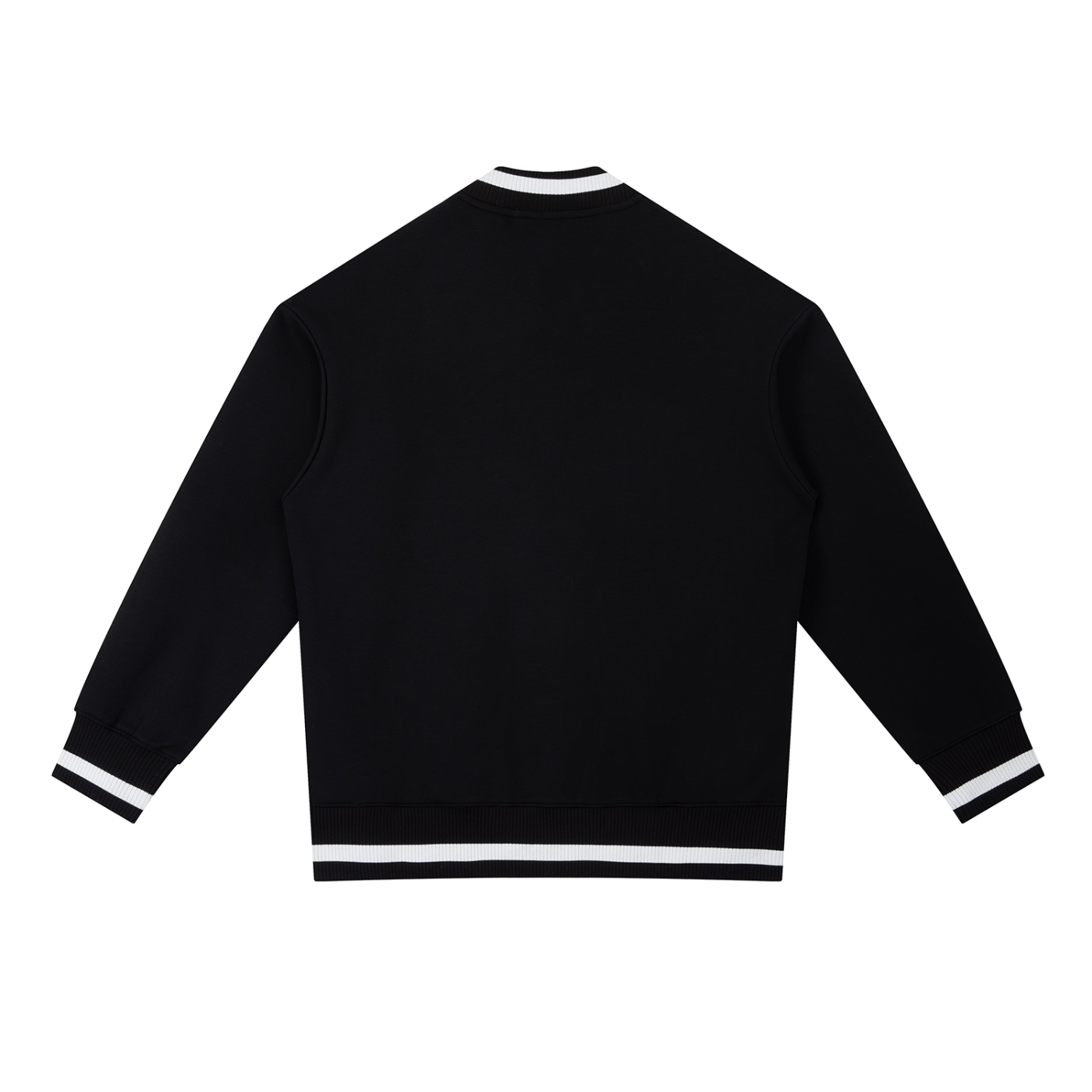 Black SLC™ Zip Bomber Jacket by Something Light Clothing, featuring a front zipper and stylish casual design.