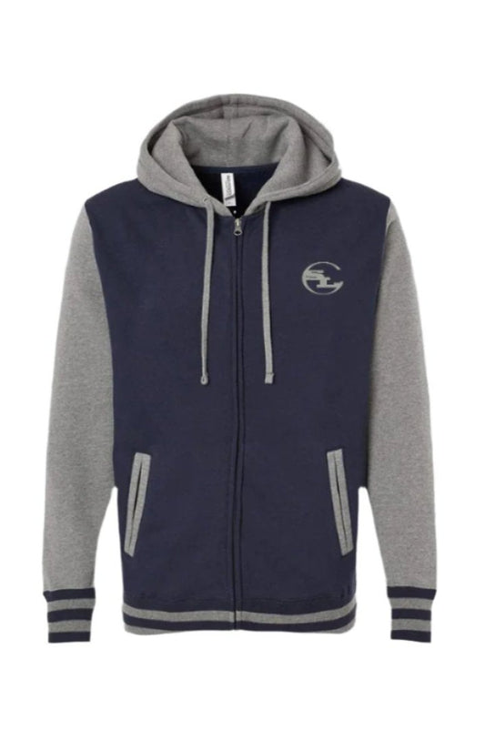 UNISEX HEAVYWEIGHT VARSITY ZIP HOOD