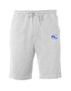 Light grey SLC™ Fleece Shorts by Something Light Clothing, showing the comfortable, soft fabric and relaxed fit.