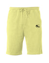 Soft, navy SLC™ Fleece Shorts by Something Light Clothing with an elastic waistband and relaxed fit, perfect for casual wear.