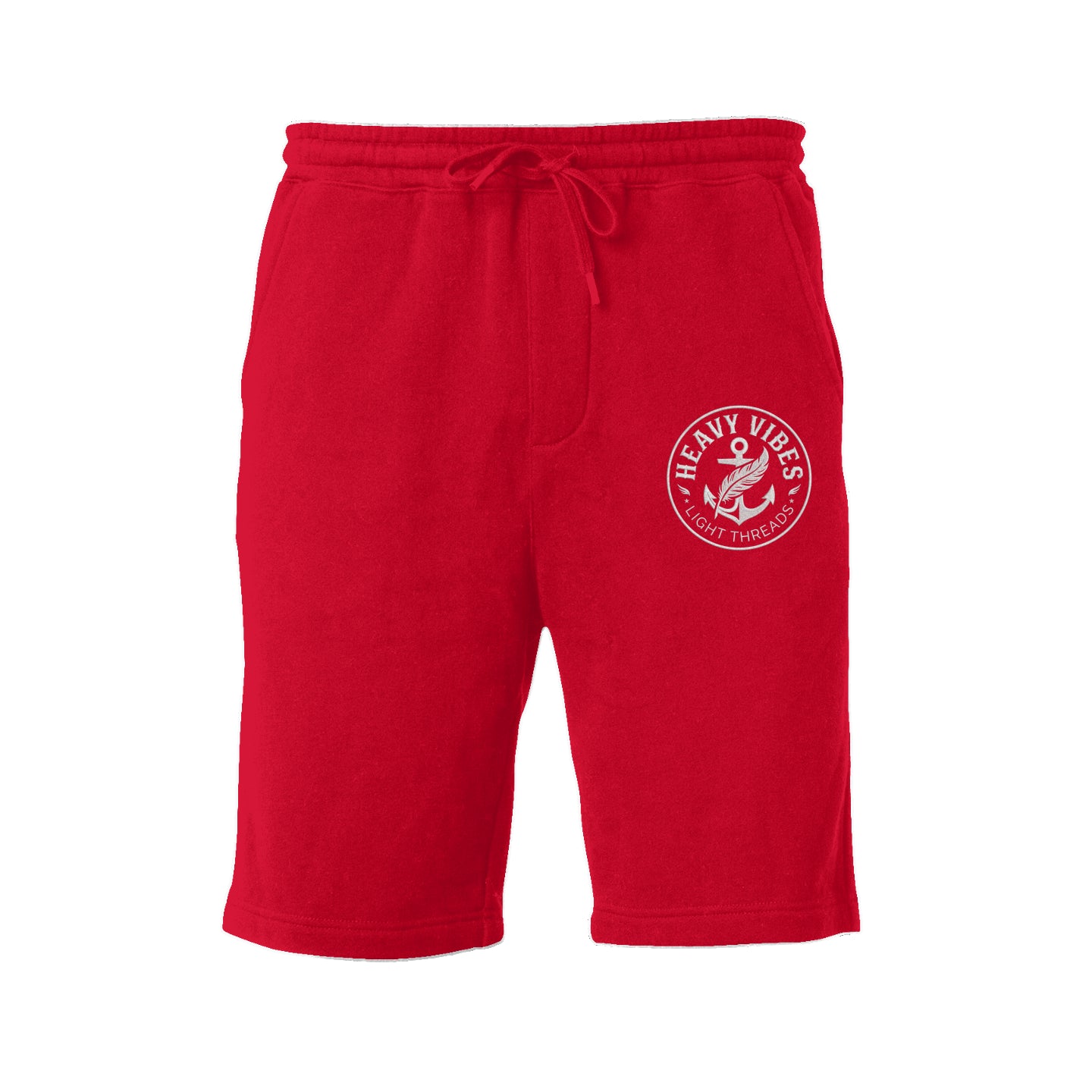 Black SLC™ Heavy Vibes shorts from Something Light Clothing with a relaxed fit and casual style.