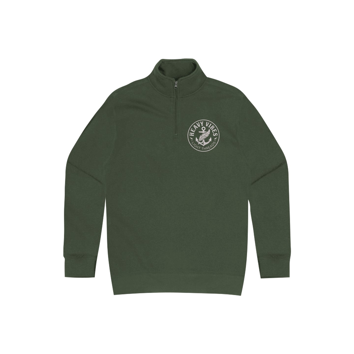 Something Light Clothing SLC™ Quarter Zip Fleece sweatshirt, soft fleece fabric with quarter zipper and ribbed cuffs, in a casual style.