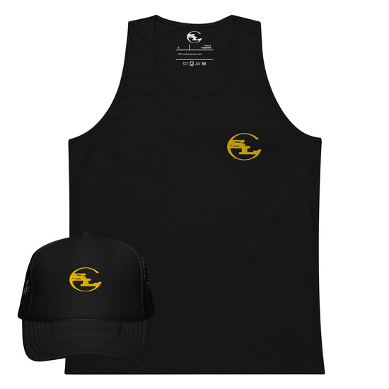 Tank Top Trucker Cap Combo