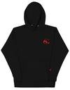 Premium Black fleece hooded sweatshirt featuring the SLC OG logo and matching drawstrings