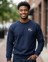 Grey SLC™ Premium Sweatshirt from Something Light Clothing, featuring a comfortable fit and classic crewneck design.