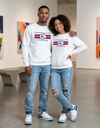 Gray SLC™ Pocket Sweatshirt by Something Light Clothing with a front pocket and relaxed fit, displayed on a neutral background.