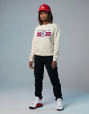 Grey SLC™ Pocket Sweatshirt by Something Light Clothing featuring a cozy fit and front pocket design.