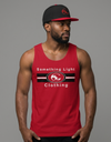 Men’s premium tank top by Something Light Clothing, featuring a comfortable fit and casual sleeveless design.