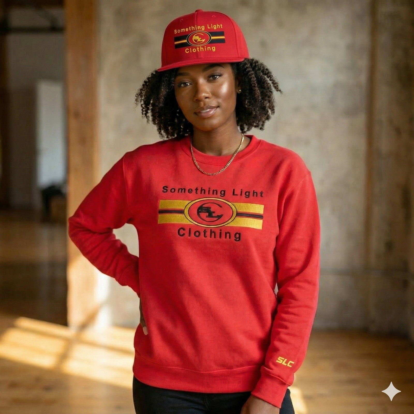 Snapback SLC™ hat by Something Light Clothing featuring a stylish Gemini design on a casual baseball cap.