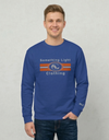 Light gray SLC™ embroidered sweatshirt with a Gemini design, featuring soft fabric and casual fit from Something Light Clothing.