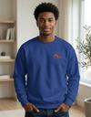 Gray SLC™ Premium Sweatshirt by Something Light Clothing, featuring a comfortable fit and soft fabric, displayed on a plain background.