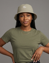 Nylon bucket hat from Something Light Clothing, featuring a casual design perfect for sun protection and outdoor wear.