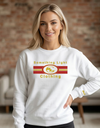 Embroidered SLC™ Sweatshirt from Something Light Clothing, featuring a cozy fit and detailed embroidery on the front.