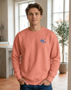 Gray SLC™ Premium Sweatshirt by Something Light Clothing, featuring a cozy, casual fit with a soft fabric texture.