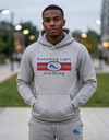 Gray sweatpants from Something Light Clothing featuring a relaxed fit and elastic waistband, ideal for casual wear and comfort.