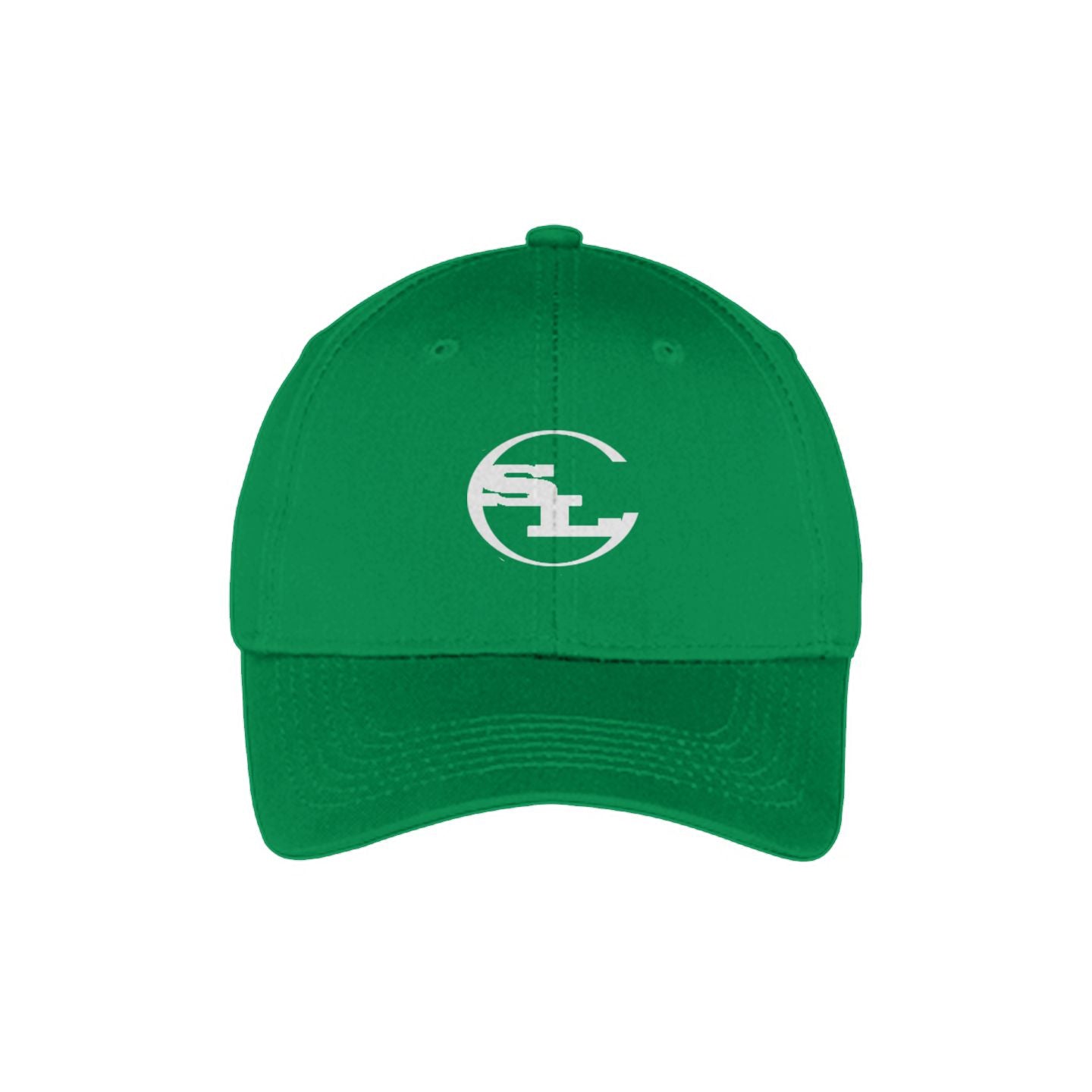 Kelly Green adjustable youth cap with SLC logo and structured mid-profile fit