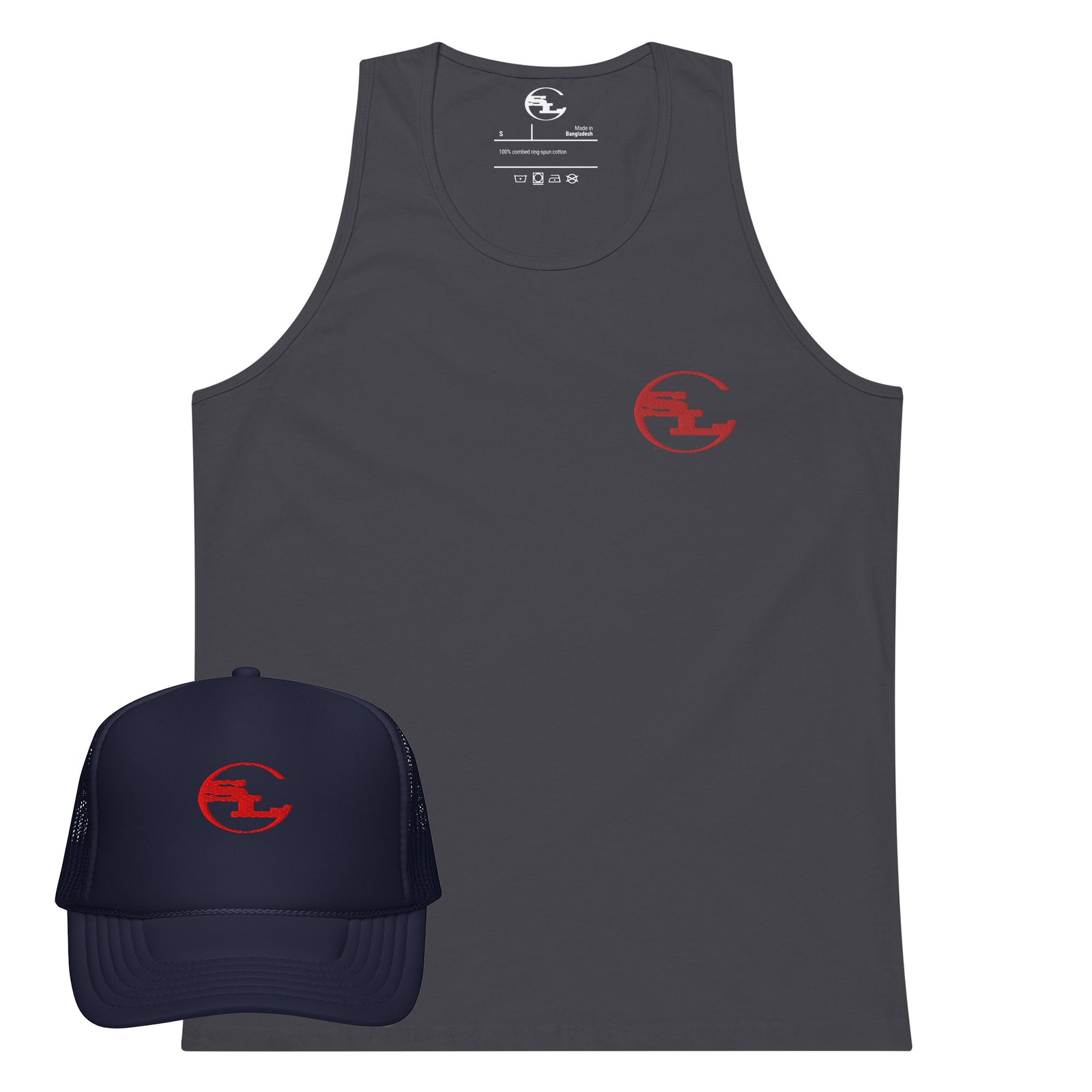 Tank Top Trucker Cap Combo