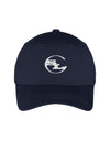Navy adjustable youth cap with SLC logo and structured mid-profile fit
