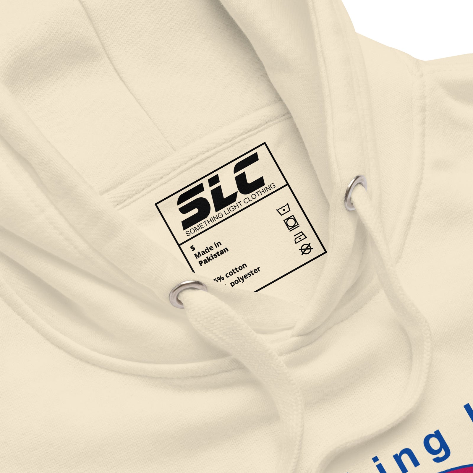 Printed Logo Hoodie-Something Light Clothing