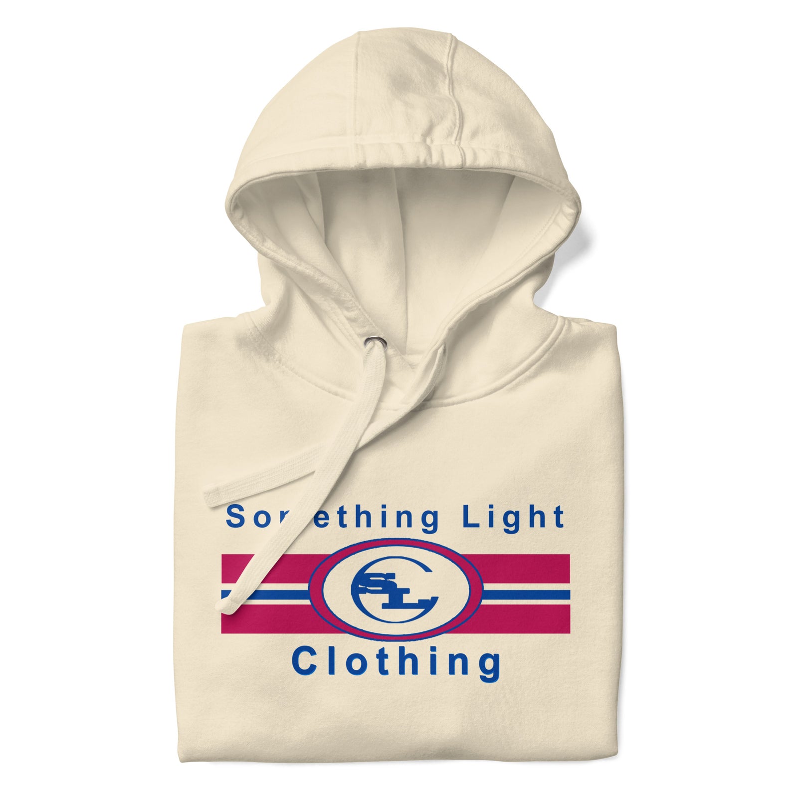 Printed Logo Hoodie-Something Light Clothing