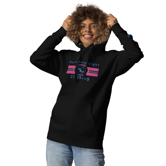 Printed Logo Hoodie-Something Light Clothing