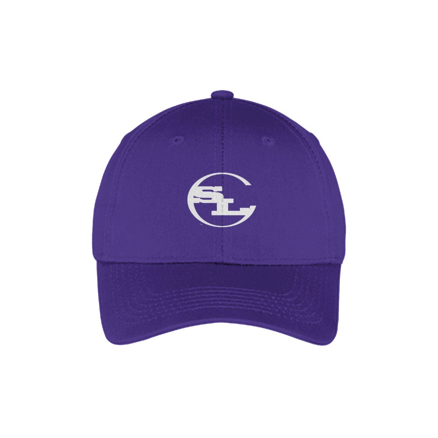 Purple  adjustable youth cap with SLC logo and structured mid-profile fit
