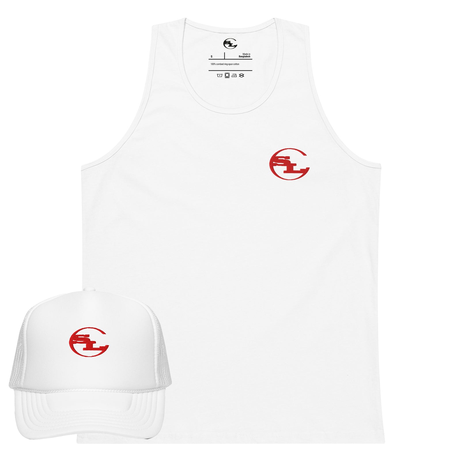Tank Top Trucker Cap Combo