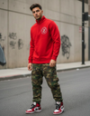 SLC™ Quarter Zip — Red with Logo, Cargos & Jordans