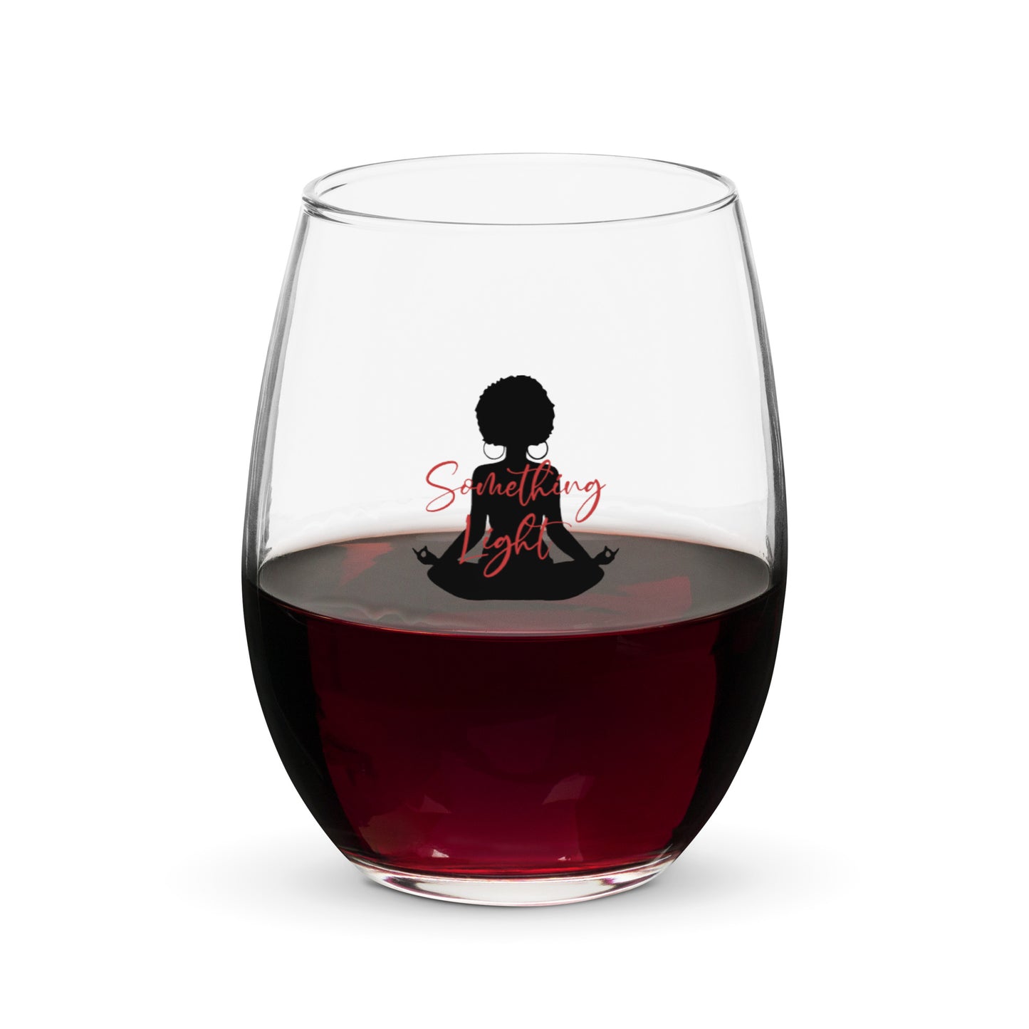 Stemless wine glass