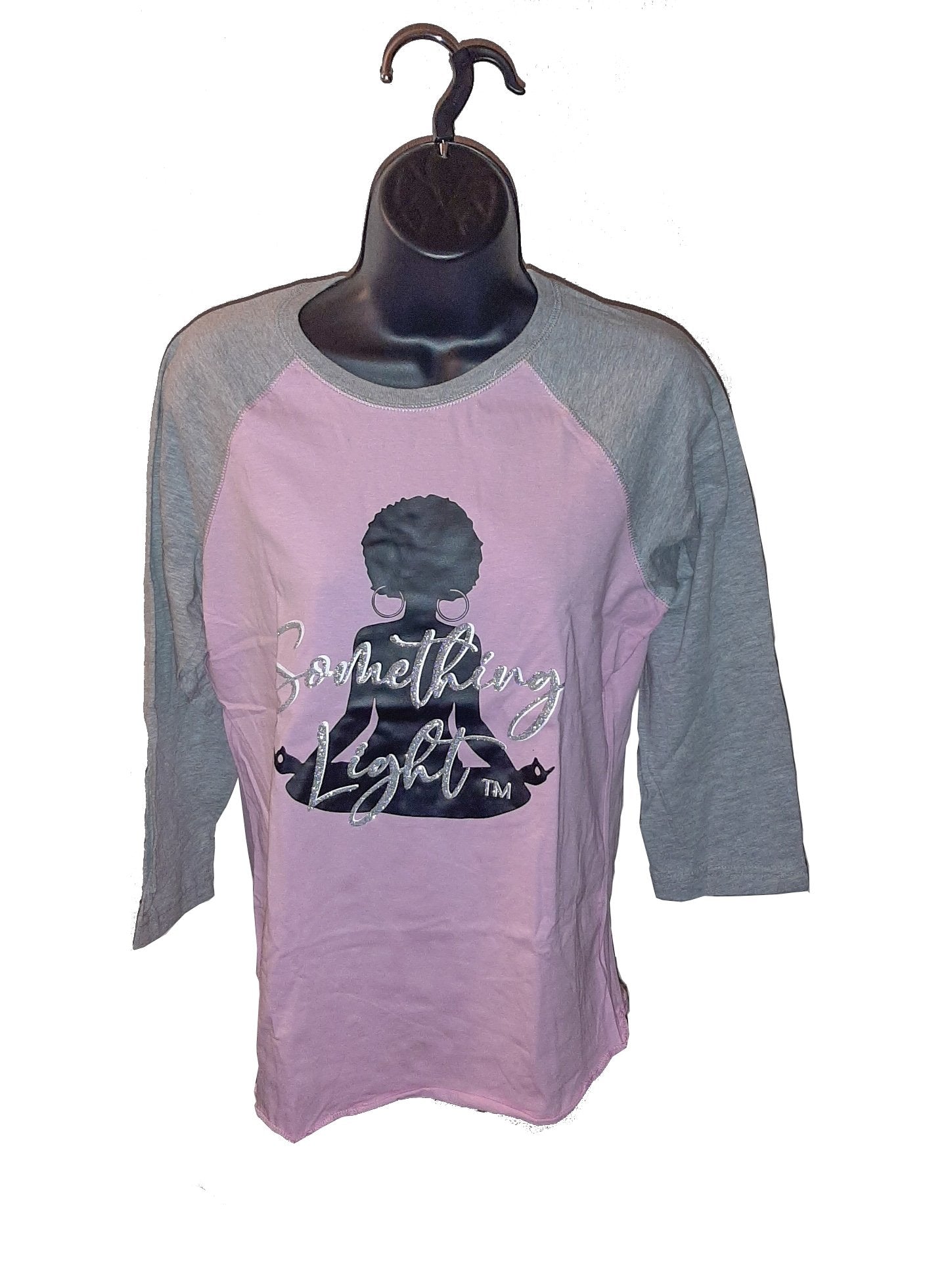 Raglan 3/4 Sleeve Pink freeshipping - Something Light Clothing