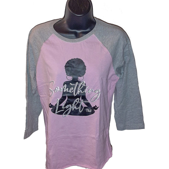 Raglan 3/4 Sleeve Pink freeshipping - Something Light Clothing