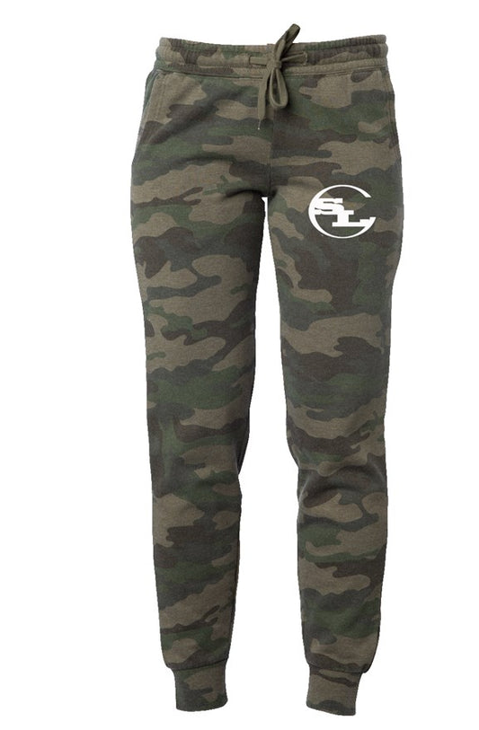 Womens Camo Wash Sweatpants