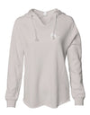 Womens Lightweight  Wash Hooded Sweatshirt
