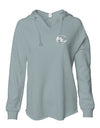Womens Lightweight  Wash Hooded Sweatshirt