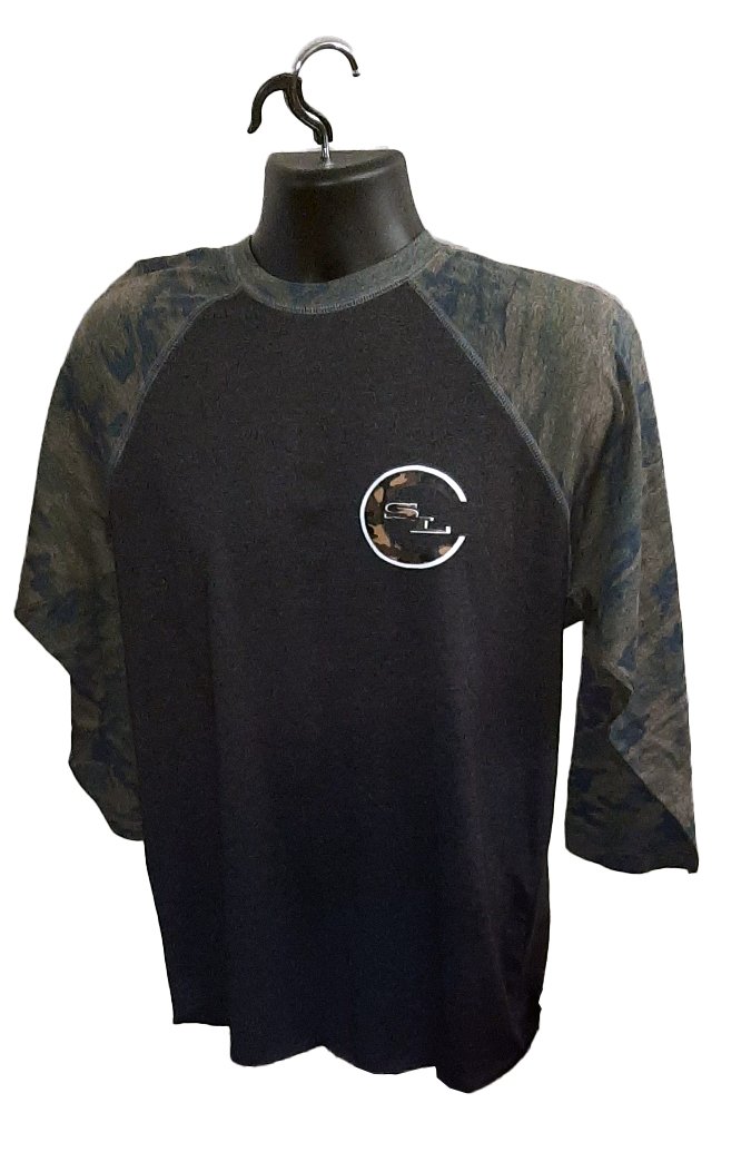 Camo Raglan freeshipping - Something Light Clothing