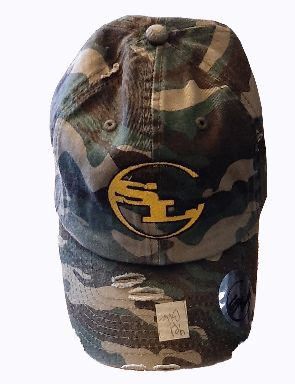 Camo Distressed  Dad Hats freeshipping - Something Light Clothing