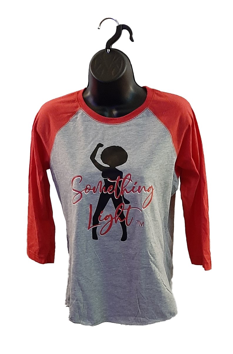 Raglan 3/4 Sleeve Red freeshipping - Something Light Clothing