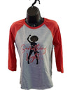 Raglan 3/4 Sleeve Red freeshipping - Something Light Clothing