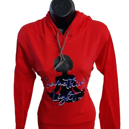 Thin T-Shirt Hoodie (Lady Sitting) freeshipping - Something Light Clothing