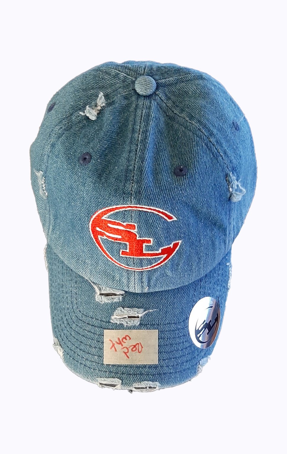 Denim Distressed Dad Hats freeshipping - Something Light Clothing