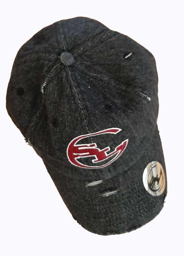 Denim Distressed Dad Hats freeshipping - Something Light Clothing