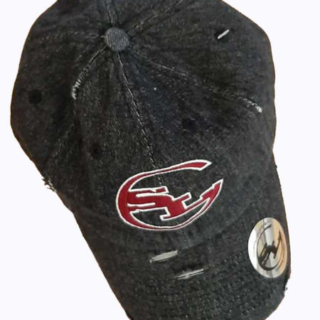 Denim Distressed Dad Hats freeshipping - Something Light Clothing