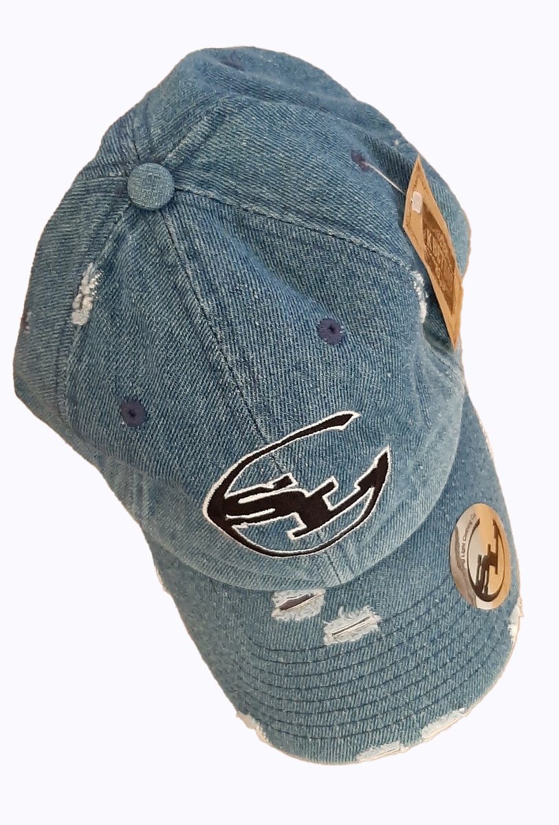 Denim Distressed Dad Hats freeshipping - Something Light Clothing