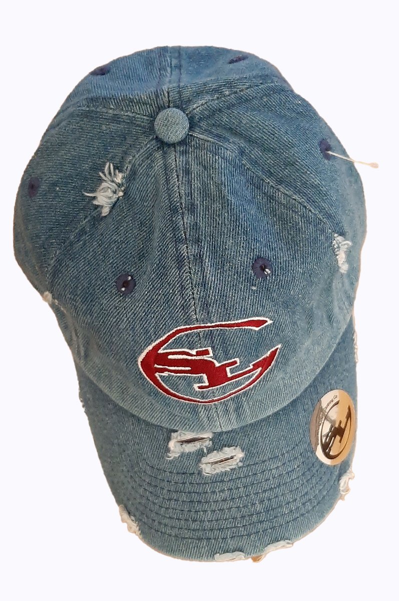 Denim Distressed Dad Hats freeshipping - Something Light Clothing