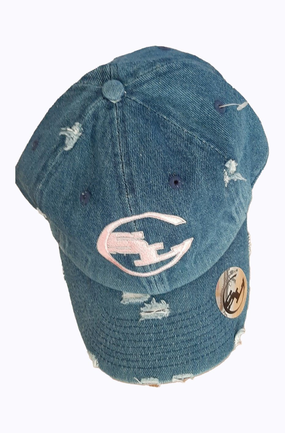 Denim Distressed Dad Hats freeshipping - Something Light Clothing