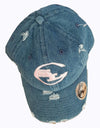 Denim Distressed Dad Hats freeshipping - Something Light Clothing