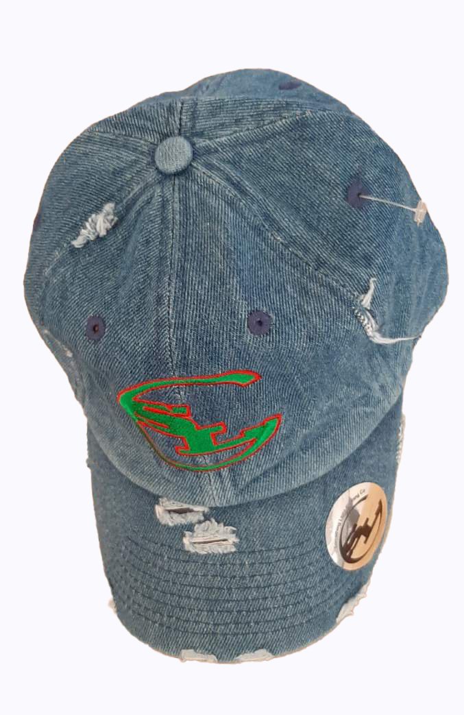 Denim Distressed Dad Hats freeshipping - Something Light Clothing