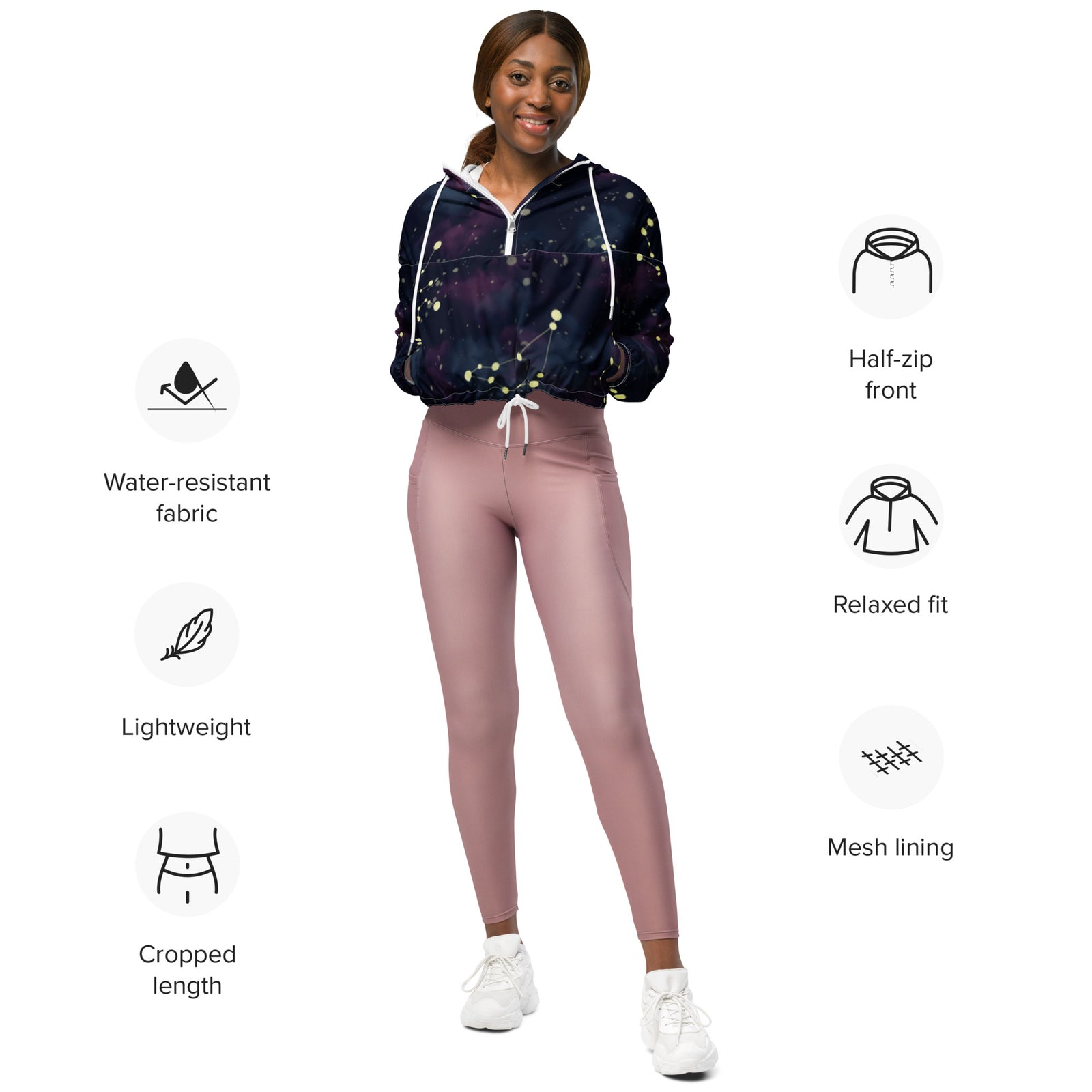 SLC™ Cropped Windbreaker-Something Light Clothing