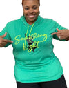 Thin T-Shirt Hoodie (Lady Squatting) freeshipping - Something Light Clothing