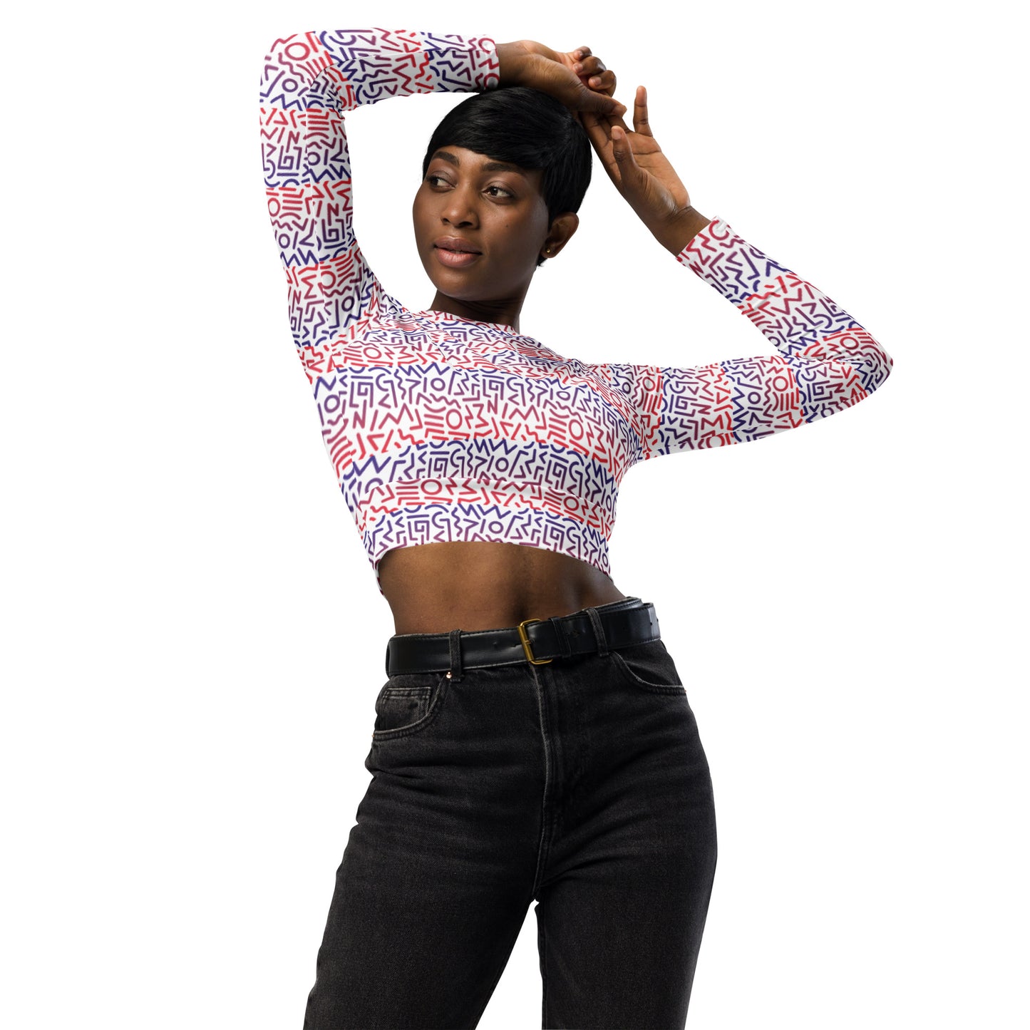 Long-Sleeve Crop Top